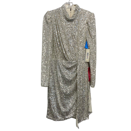 Dress Party Short By Eliza J In Silver & White, Size:L