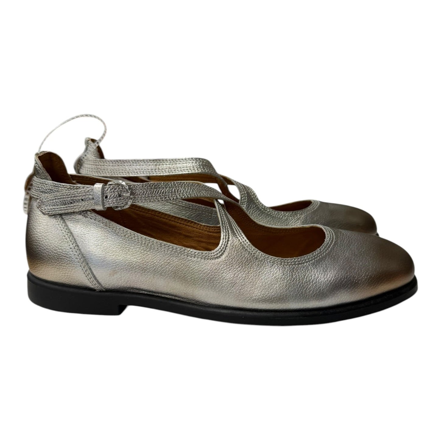 Shoes Flats By Lucky Brand In Silver, Size:9