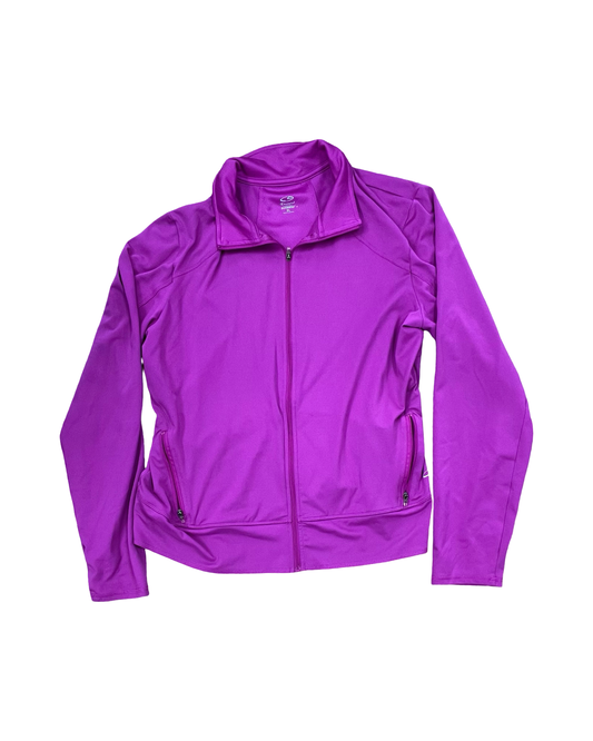 Athletic Jacket By Champion In Purple, Size:Xl