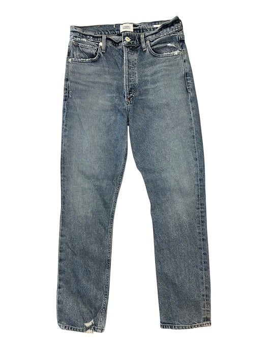 Jeans Straight By Citizens Of Humanity In Blue Denim, Size:4