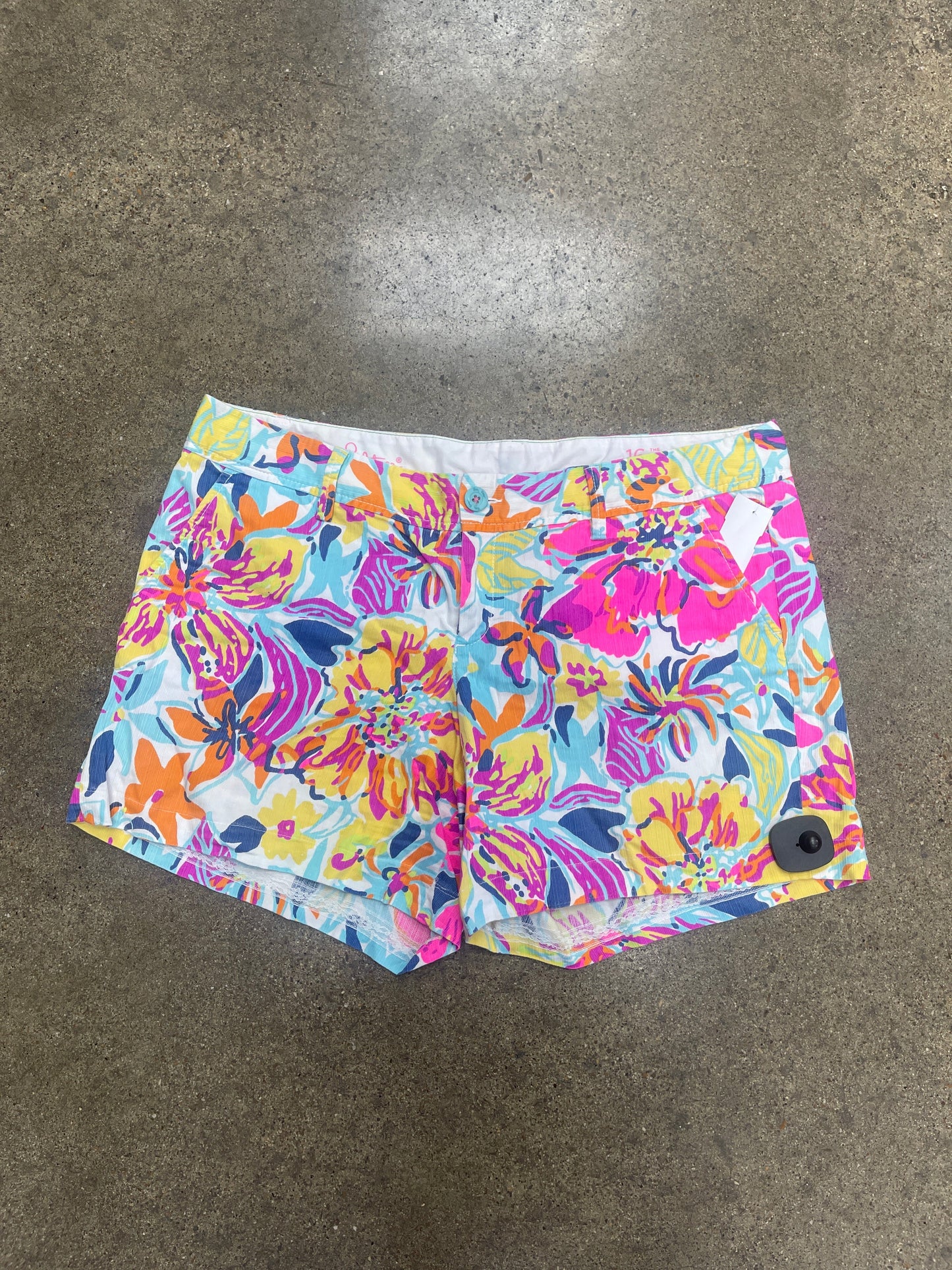 SHORTS DESIGNER by LILLY PULITZER In PINK & YELLOW, Size: 16
