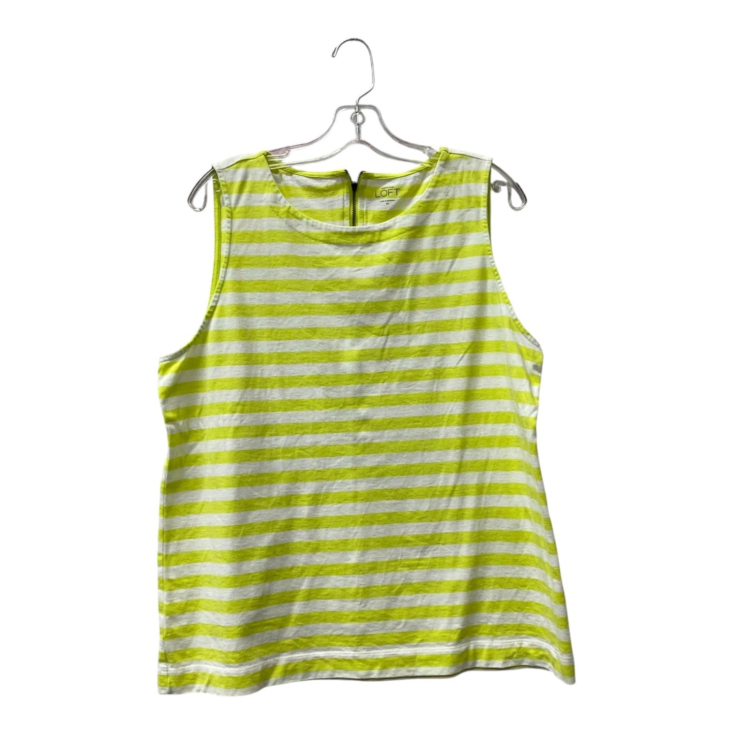Top Sleeveless By Loft In Green, Size:Xl