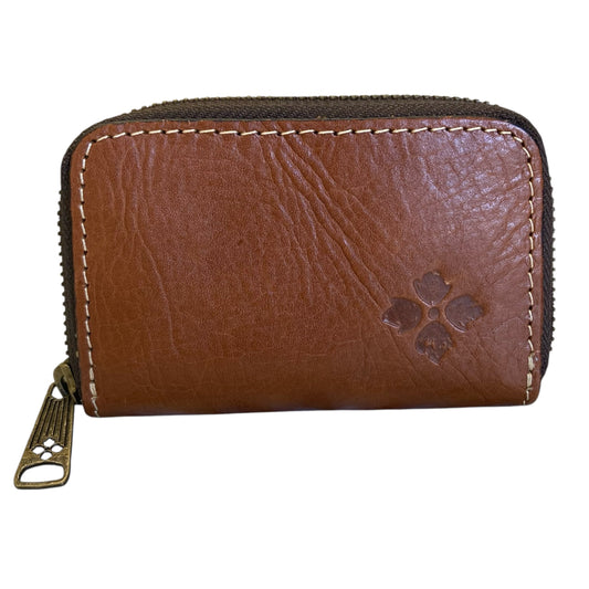 Coin Purse Designer By Patricia Nash In Brown, Size:Small