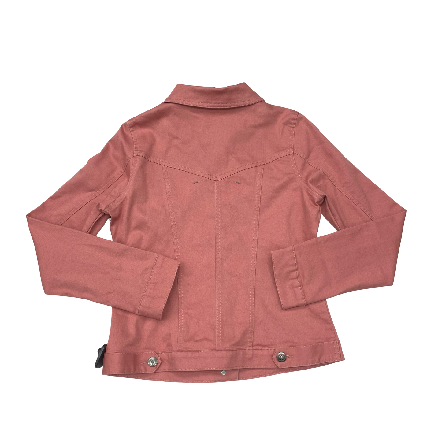 Jacket Denim By Wrangler In Pink Denim, Size:M