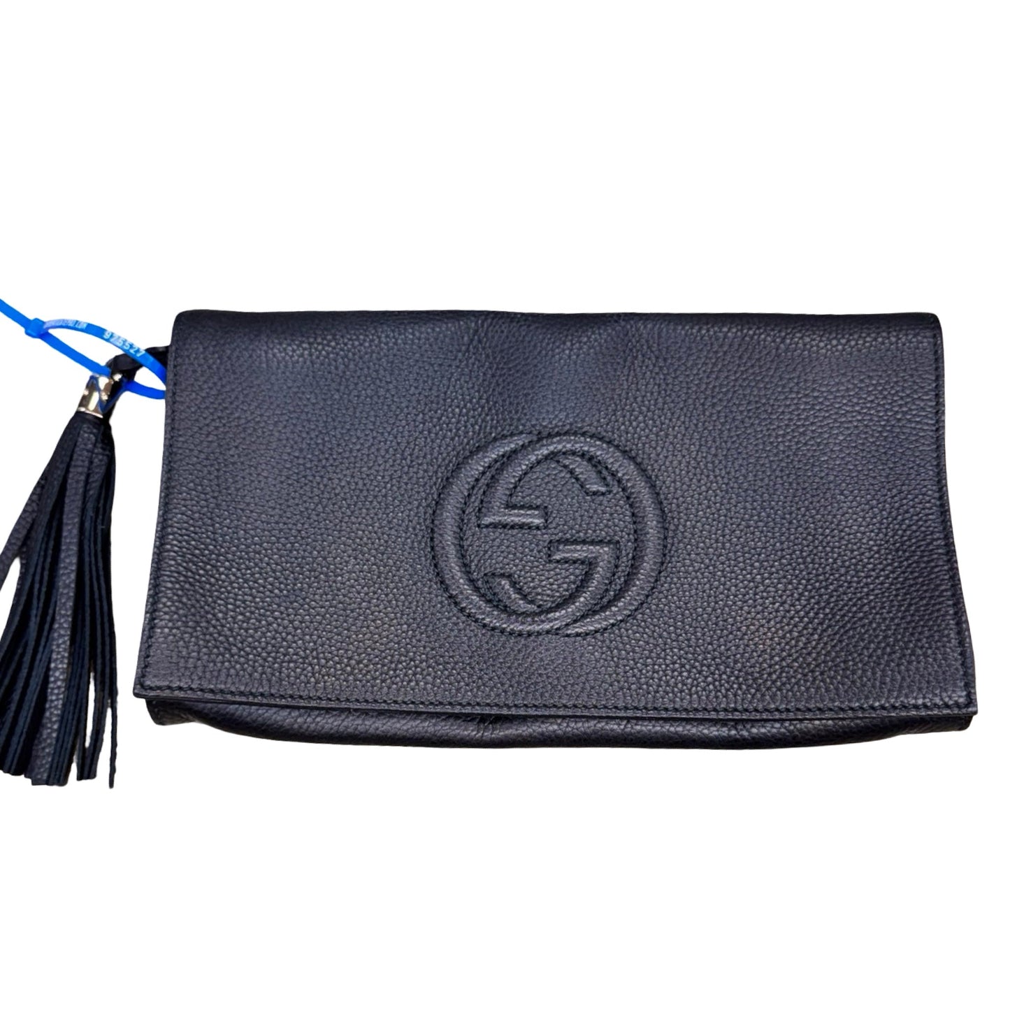 Clutch Luxury Designer By Gucci In Black, Size:Large (11x6.9 in)