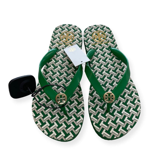 Sandals Designer By Tory Burch In Green, Size:8