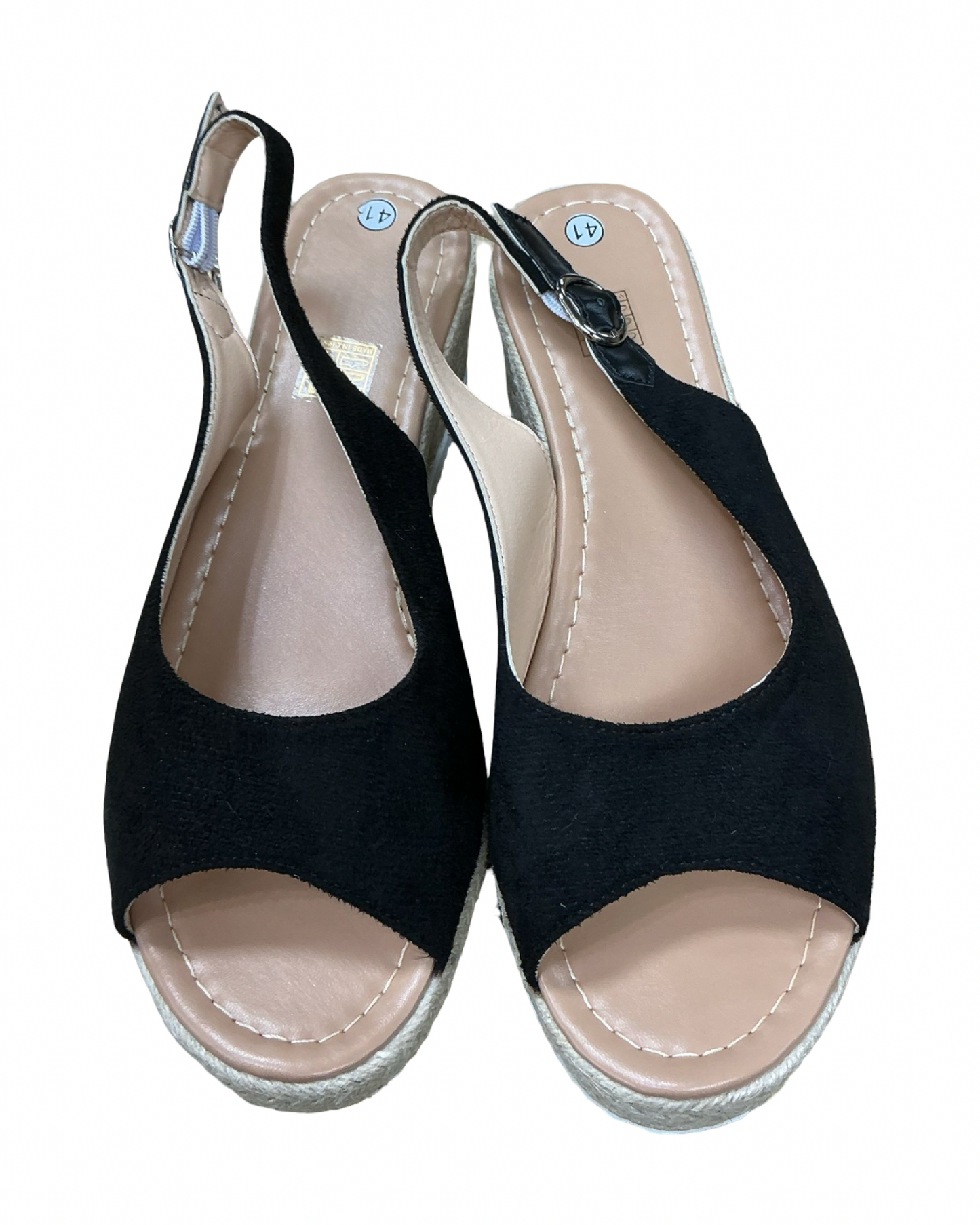 Sandals Heels Block By Clothes Mentor In Black, Size:10.5