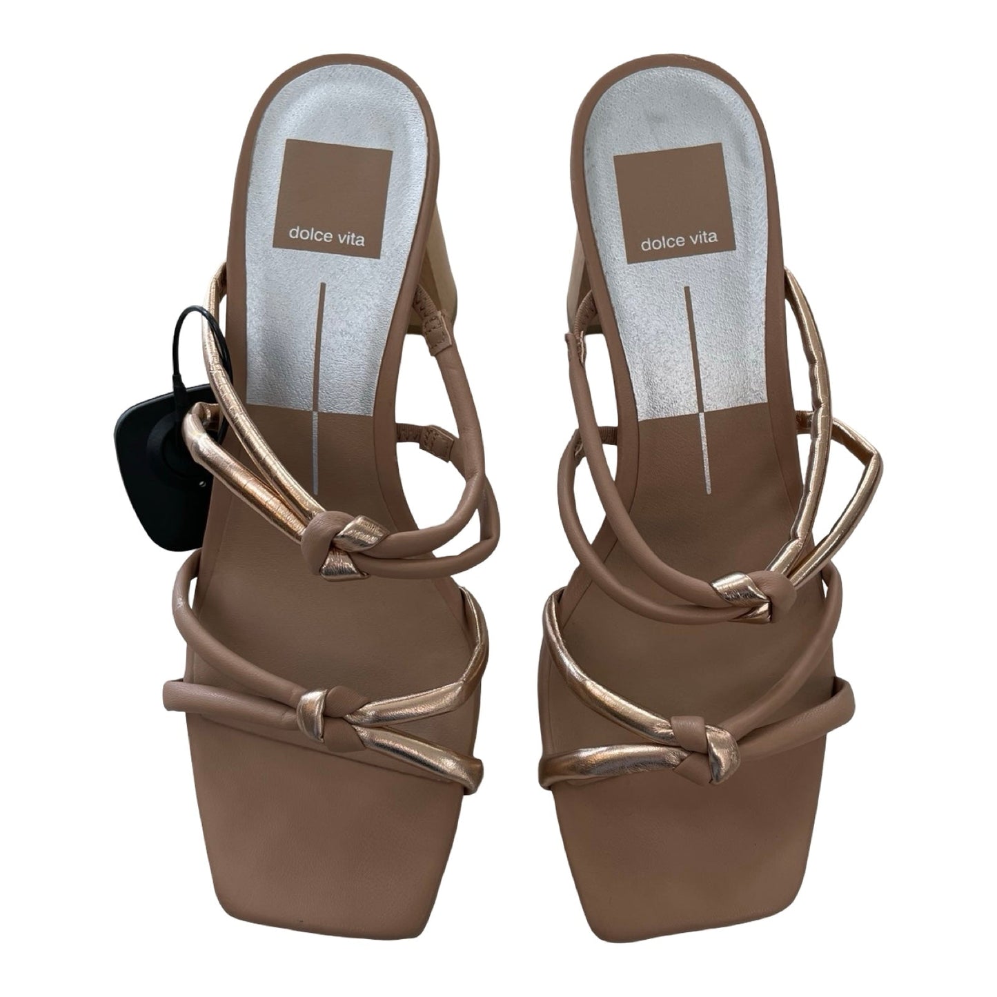 Sandals Heels Block By Dolce Vita In Tan, Size:7.5
