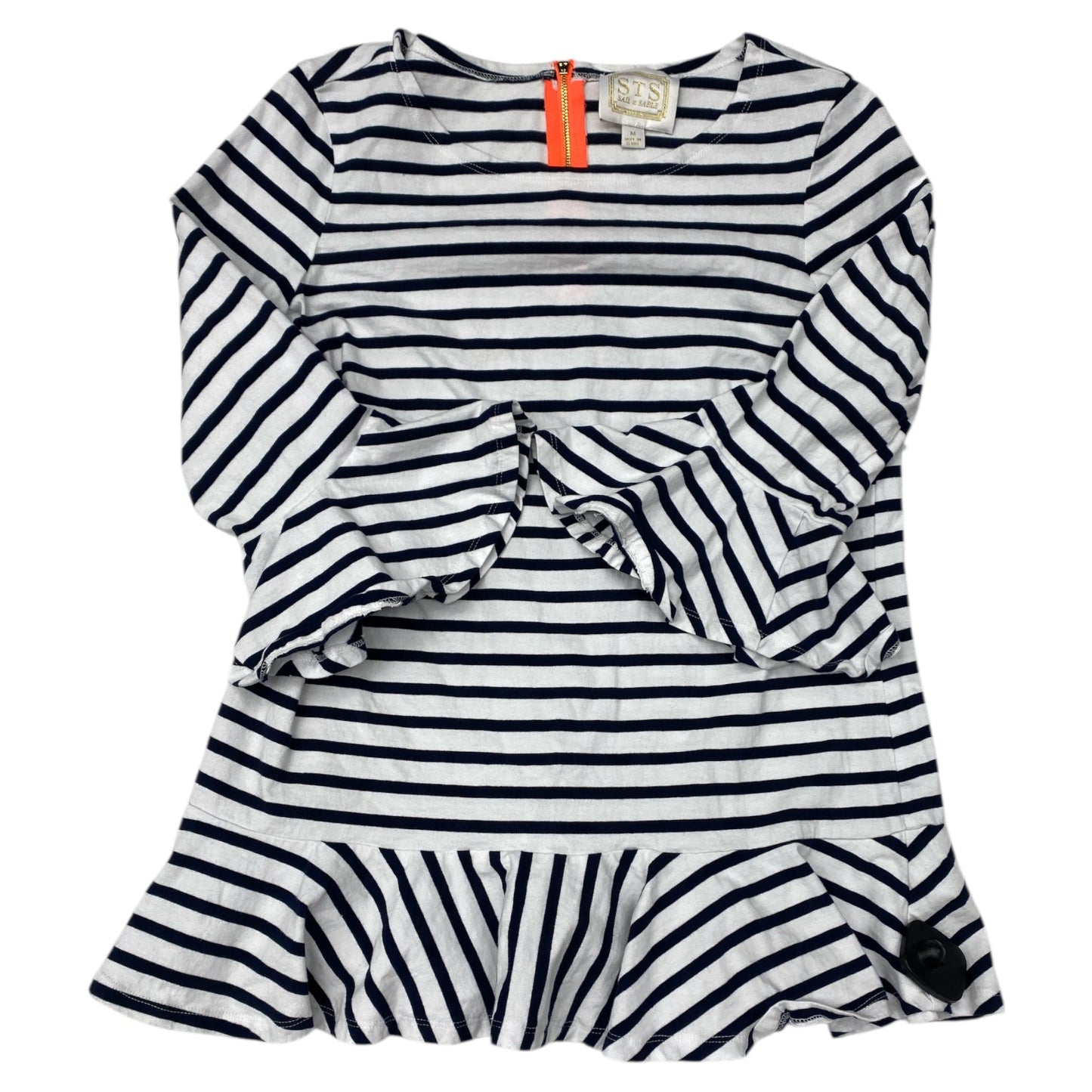 Top 3/4 Sleeve By Sail To Sable In Striped Pattern, Size:M