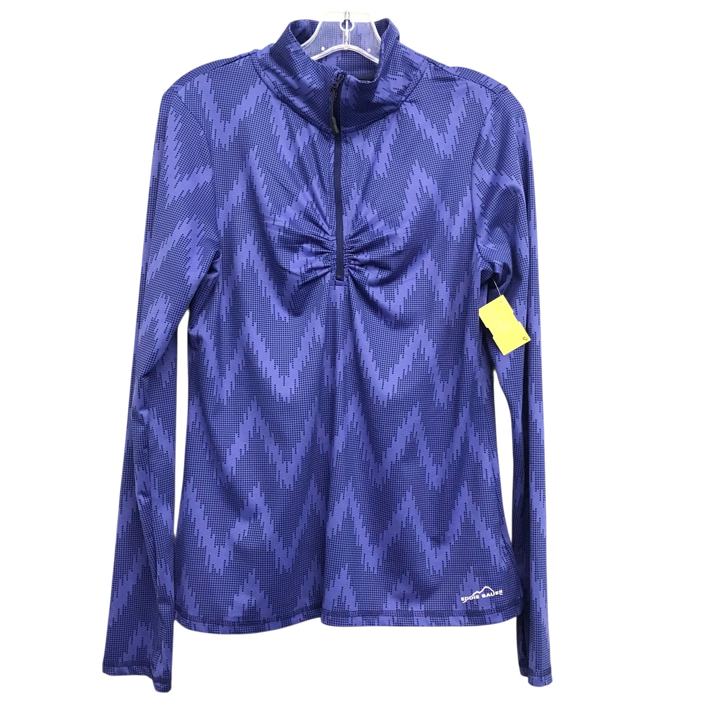 Athletic Jacket By Eddie Bauer In Blue, Size:L