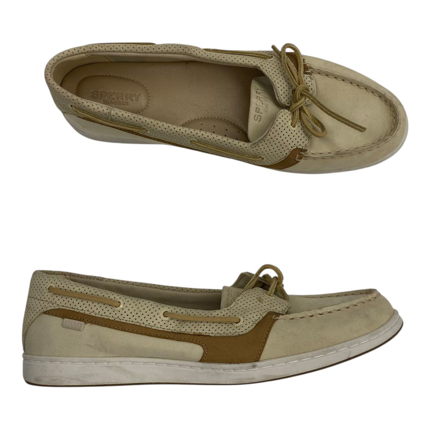 Shoes Flats By Sperry In Tan, Size:12