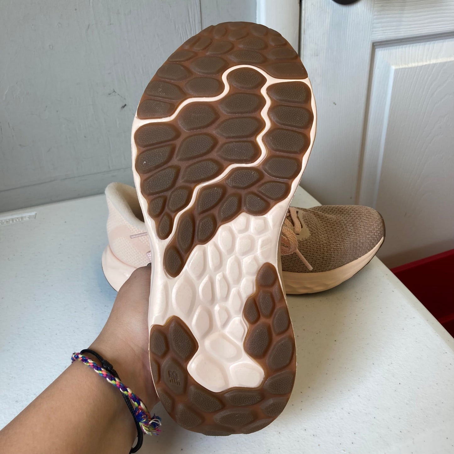 Shoes Athletic By New Balance In Peach, Size:8.5
