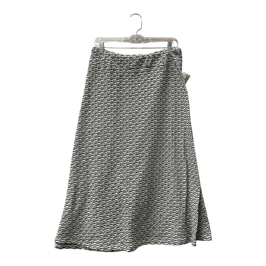 Skirt Maxi By Dressbarn In Black & White, Size:2X