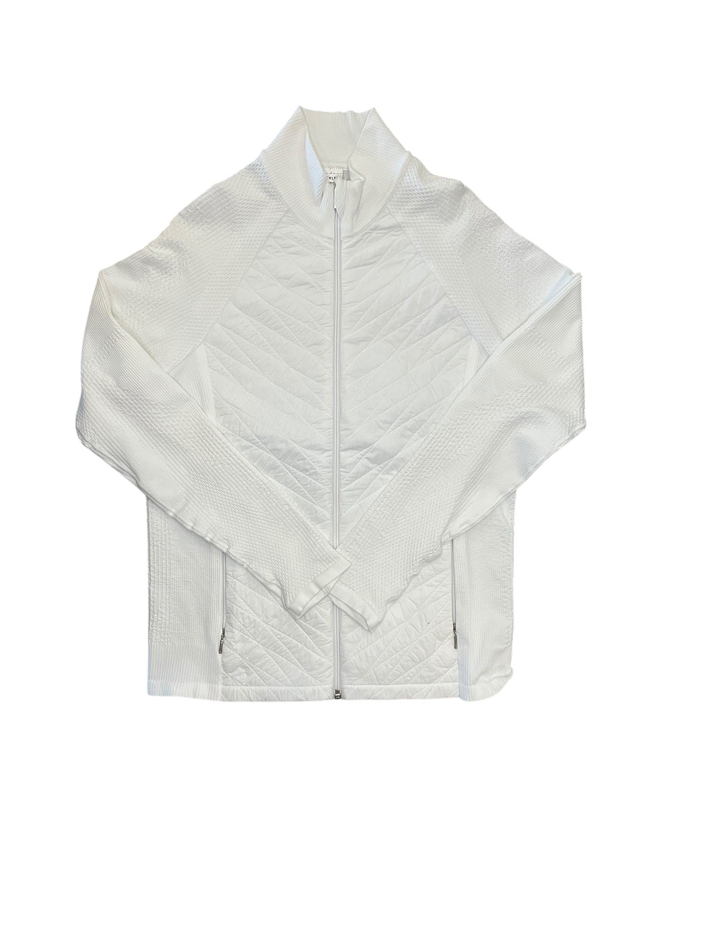 Athletic Jacket By Athleta In White, Size:Xl