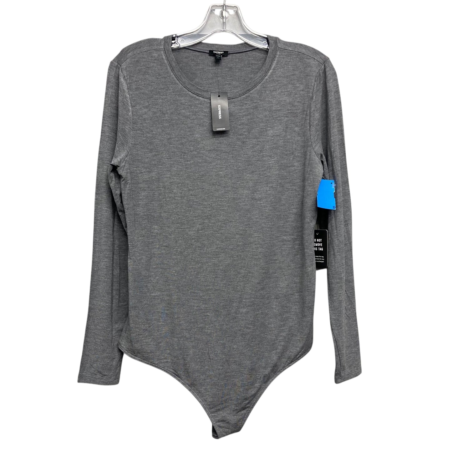 Bodysuit By Express In Grey, Size:L