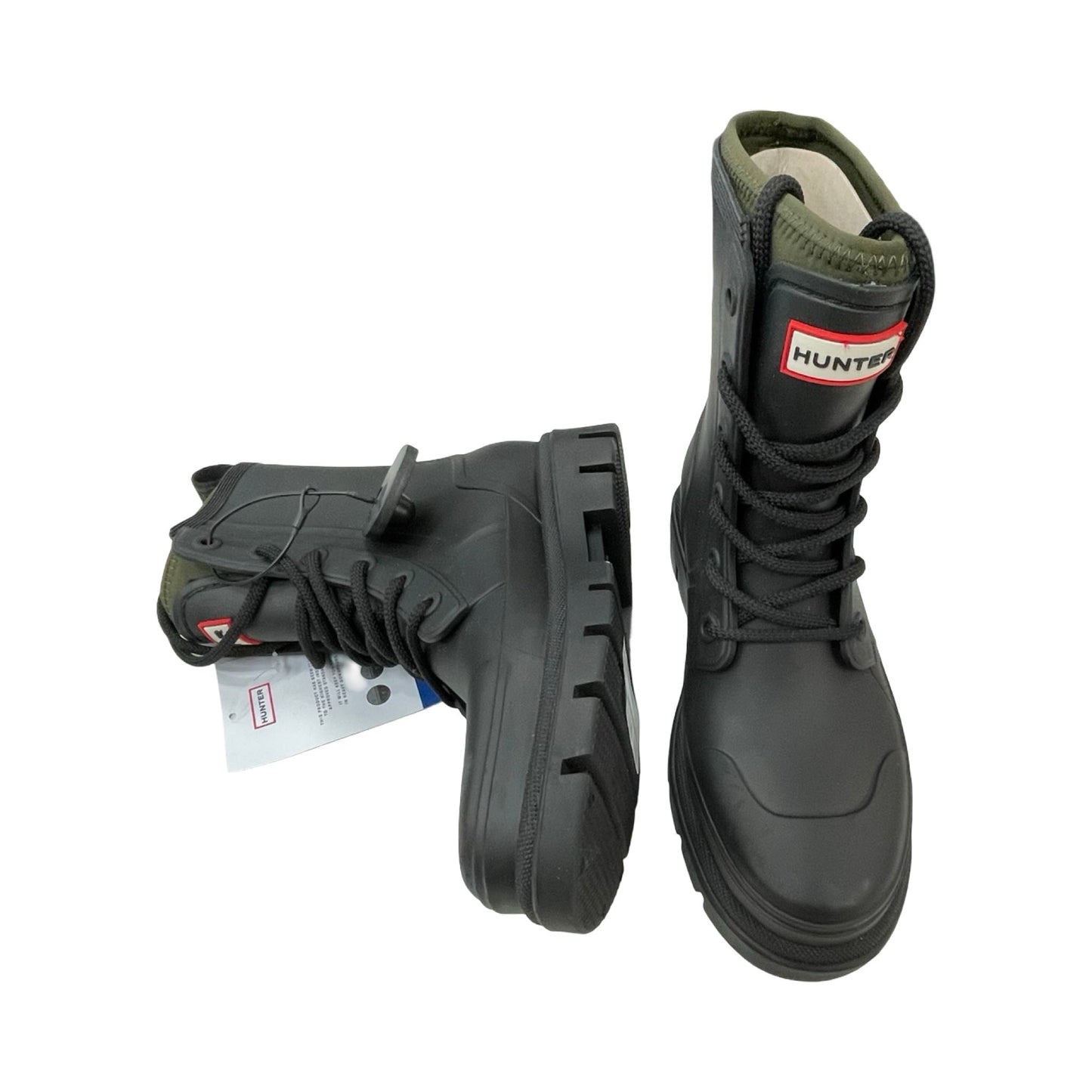 Boots Hiking By Hunter In Black, Size:7