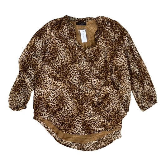 Blouse 3/4 Sleeve By Lane Bryant In Animal Print, Size:1X