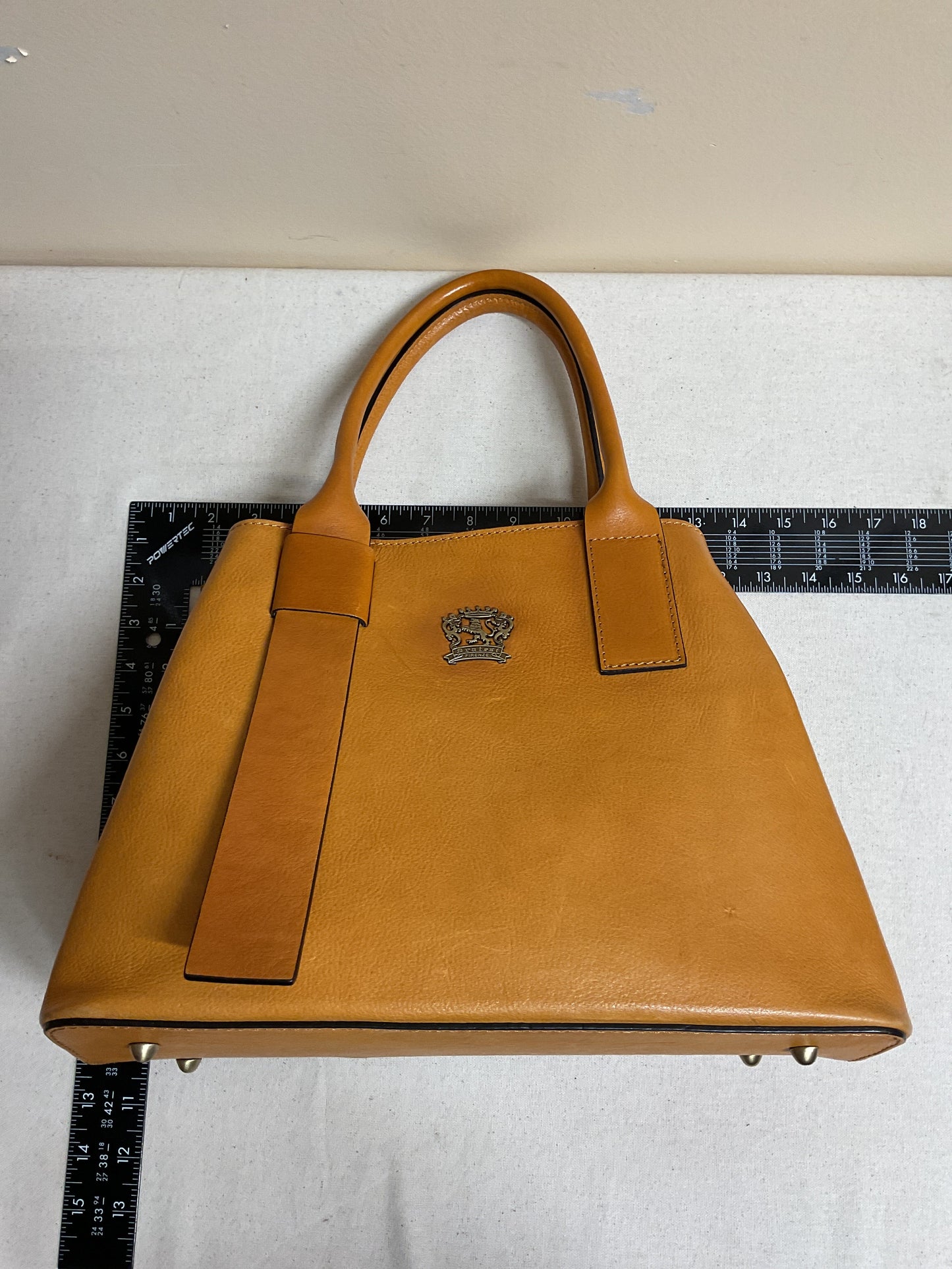 Handbag Leather By Cma In Tan, Size:Large