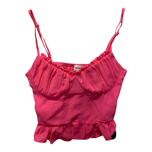 Top Sleeveless By Superdown In Pink, Size:S