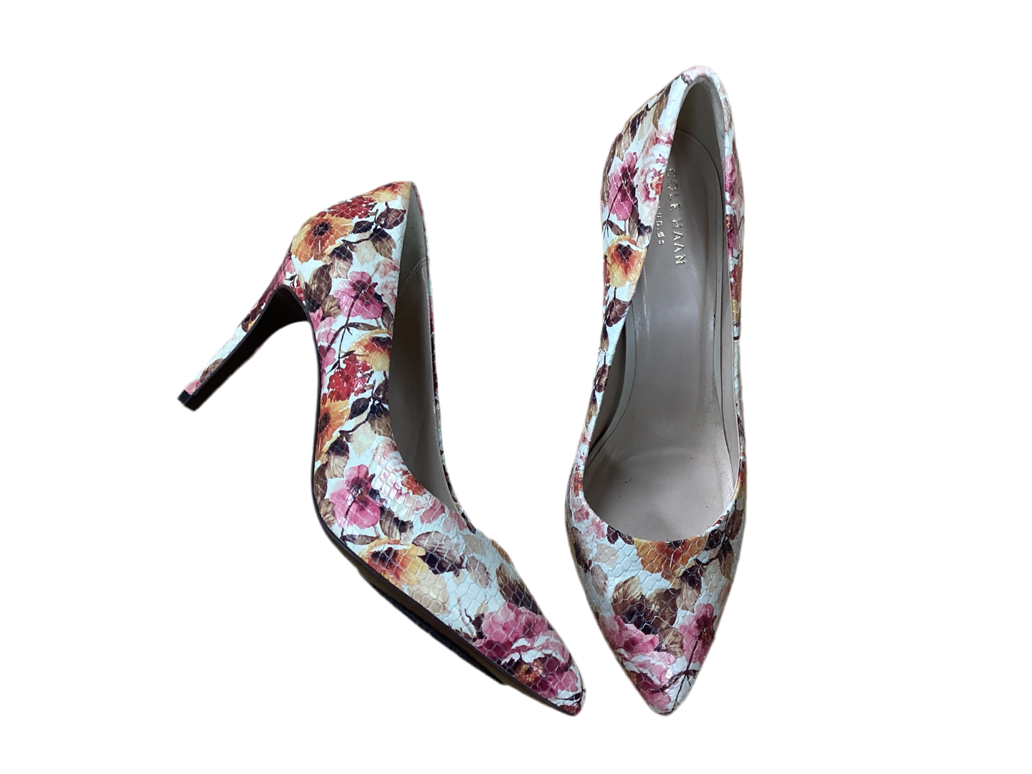 Shoes Heels Stiletto By Cole-Haan In Floral Print, Size:8