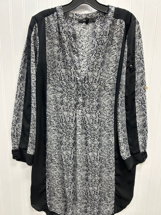 Dress Casual Midi By Bcbgmaxazria In Grey, Size:M