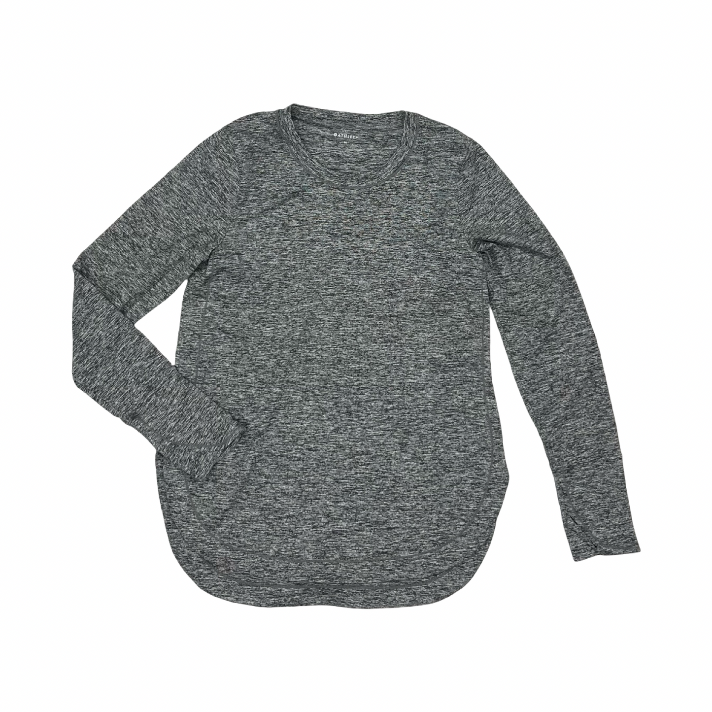 Athletic Top Ls Crewneck By Athleta In Black, Size:M