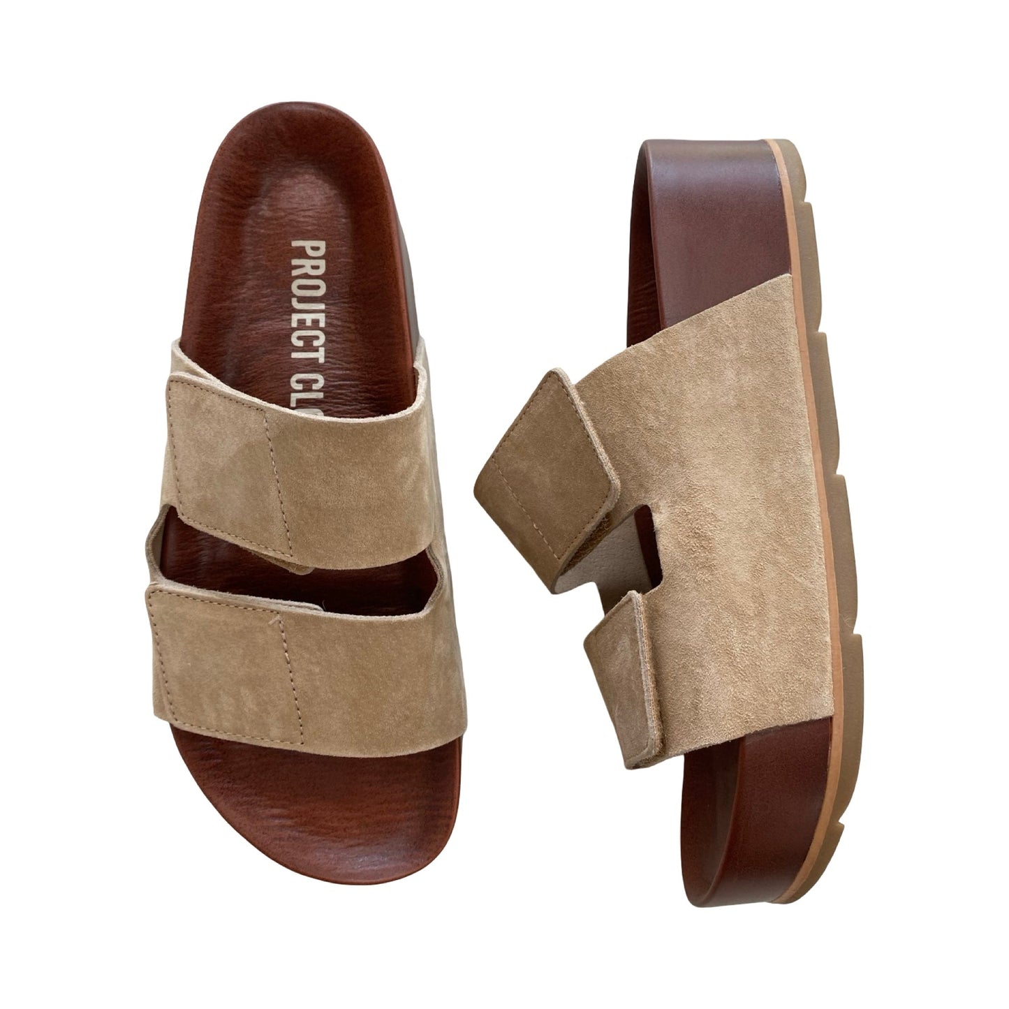 Sandals Flats By Cmc In Cream, Size:8.5
