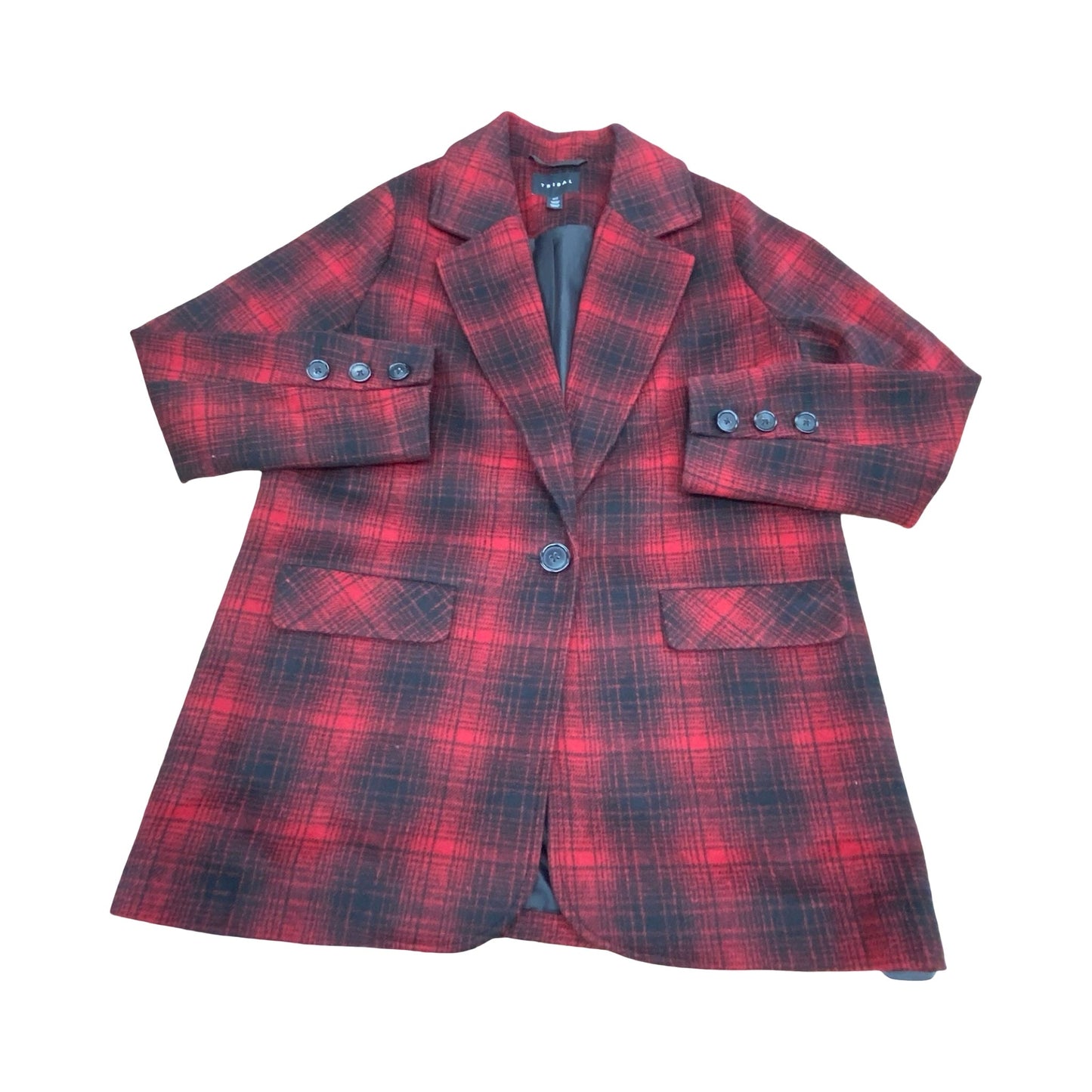 Blazer By Tribal In Black & Red, Size:Sp