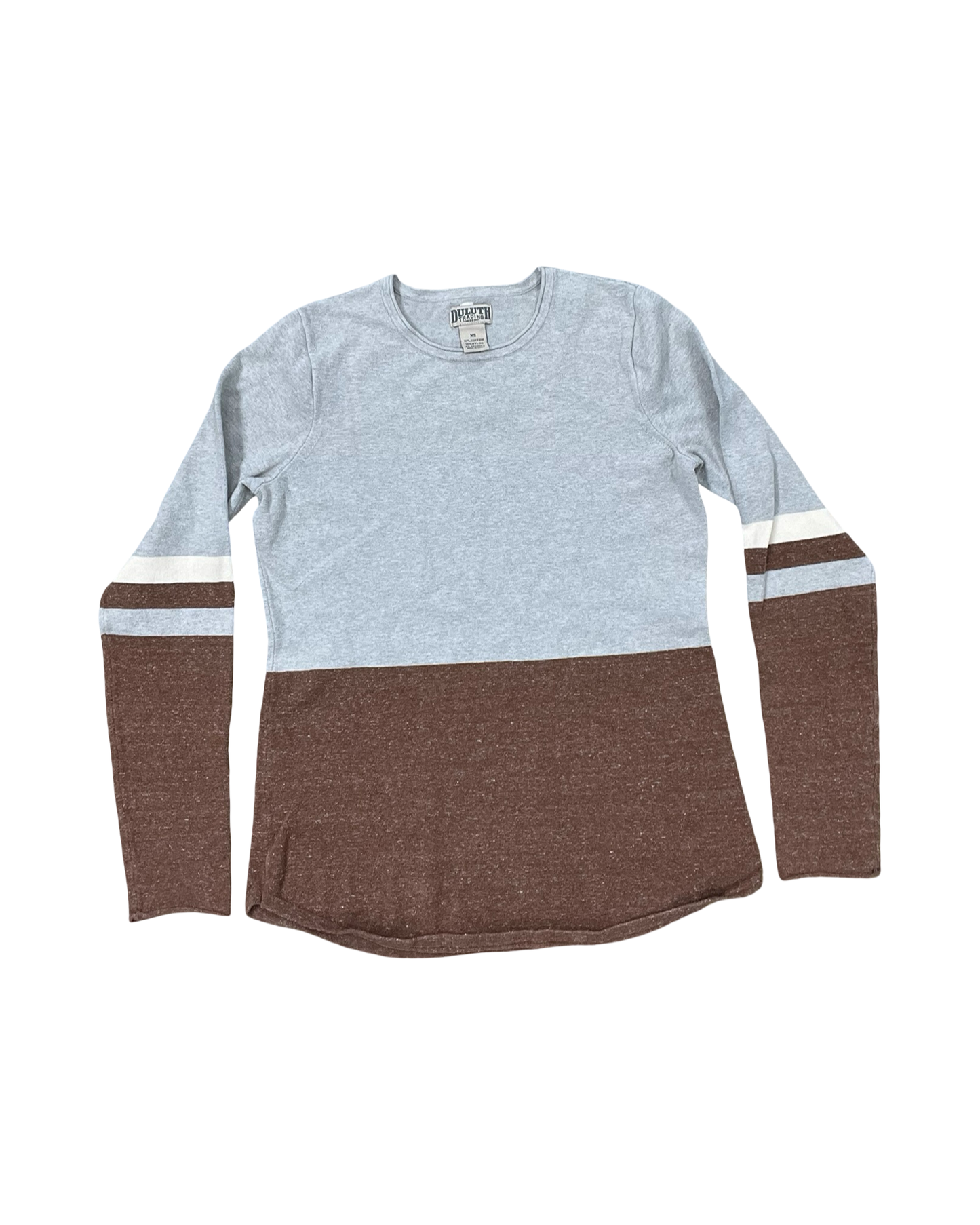 Top Ls By Duluth Trading In Brown & Grey, Size:Xs