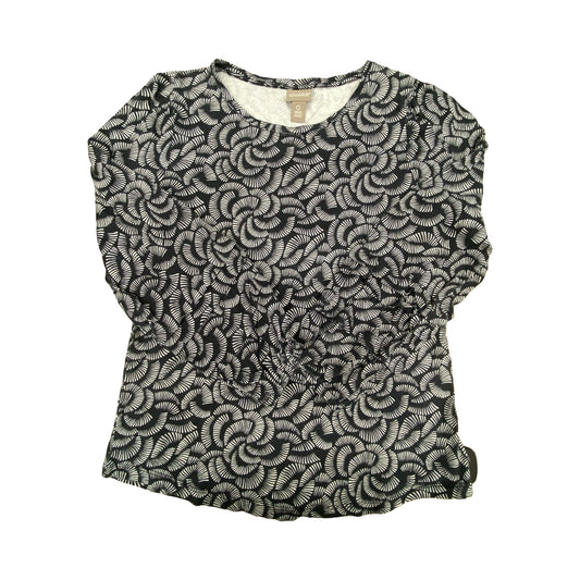 Top Ls By Chicos In Black & Grey, Size:S
