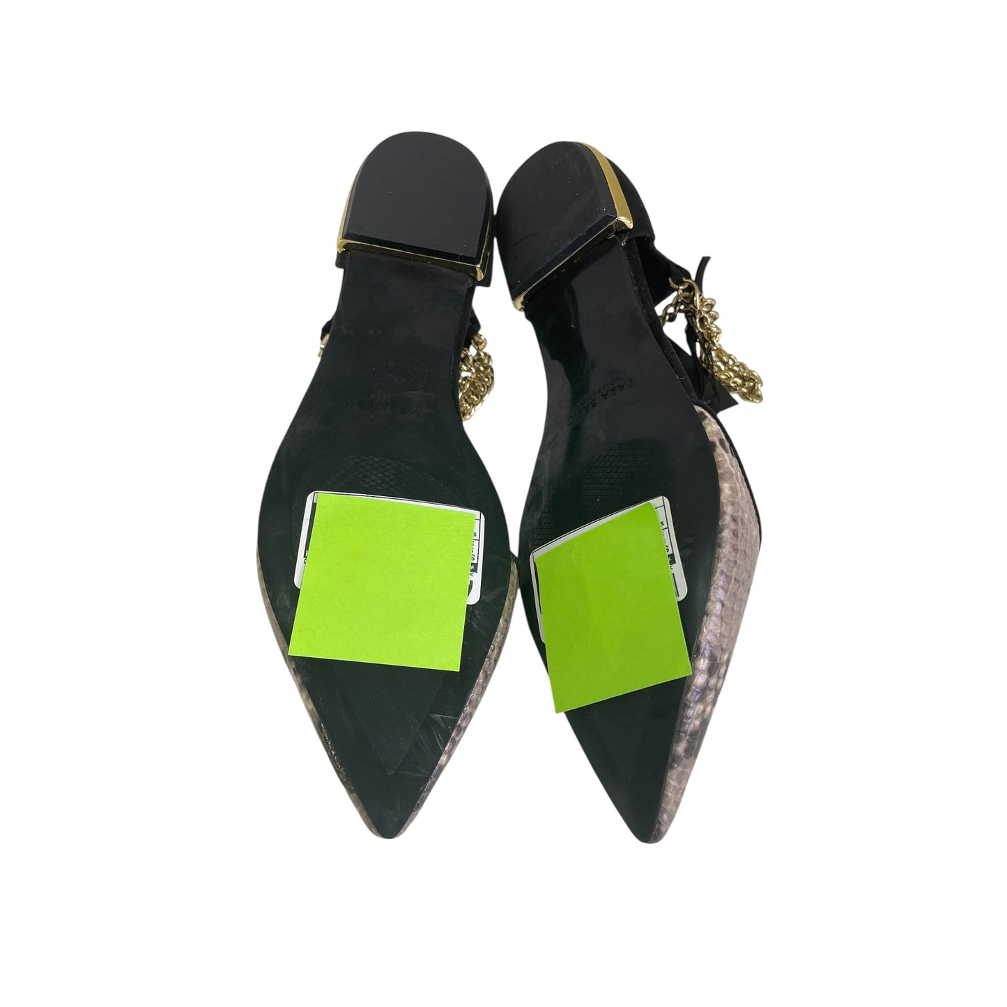 SHOES FLATS by ZARA BASIC In SNAKESKIN PRINT, Size: 6.5