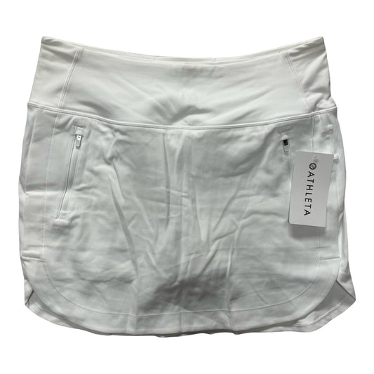 Athletic Skort By Athleta In White, Size:L