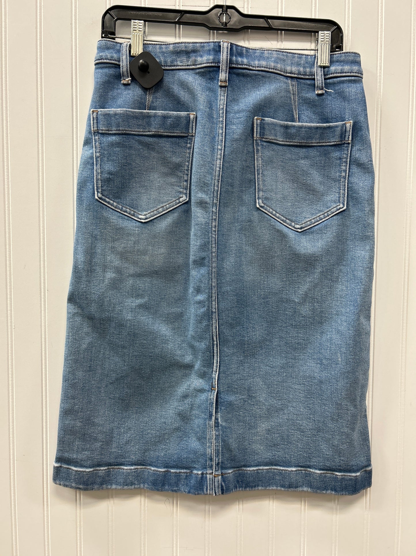 Skirt Midi By Banana Republic In Blue Denim, Size:8