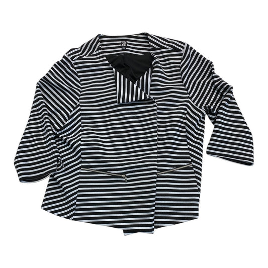 Blazer By Roz And Ali In Black & White, Size:3X