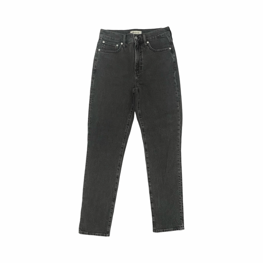 Jeans Straight By Madewell In Black Denim, Size:2
