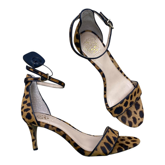 Shoes Heels Stiletto By Vince Camuto In Animal Print, Size:7.5