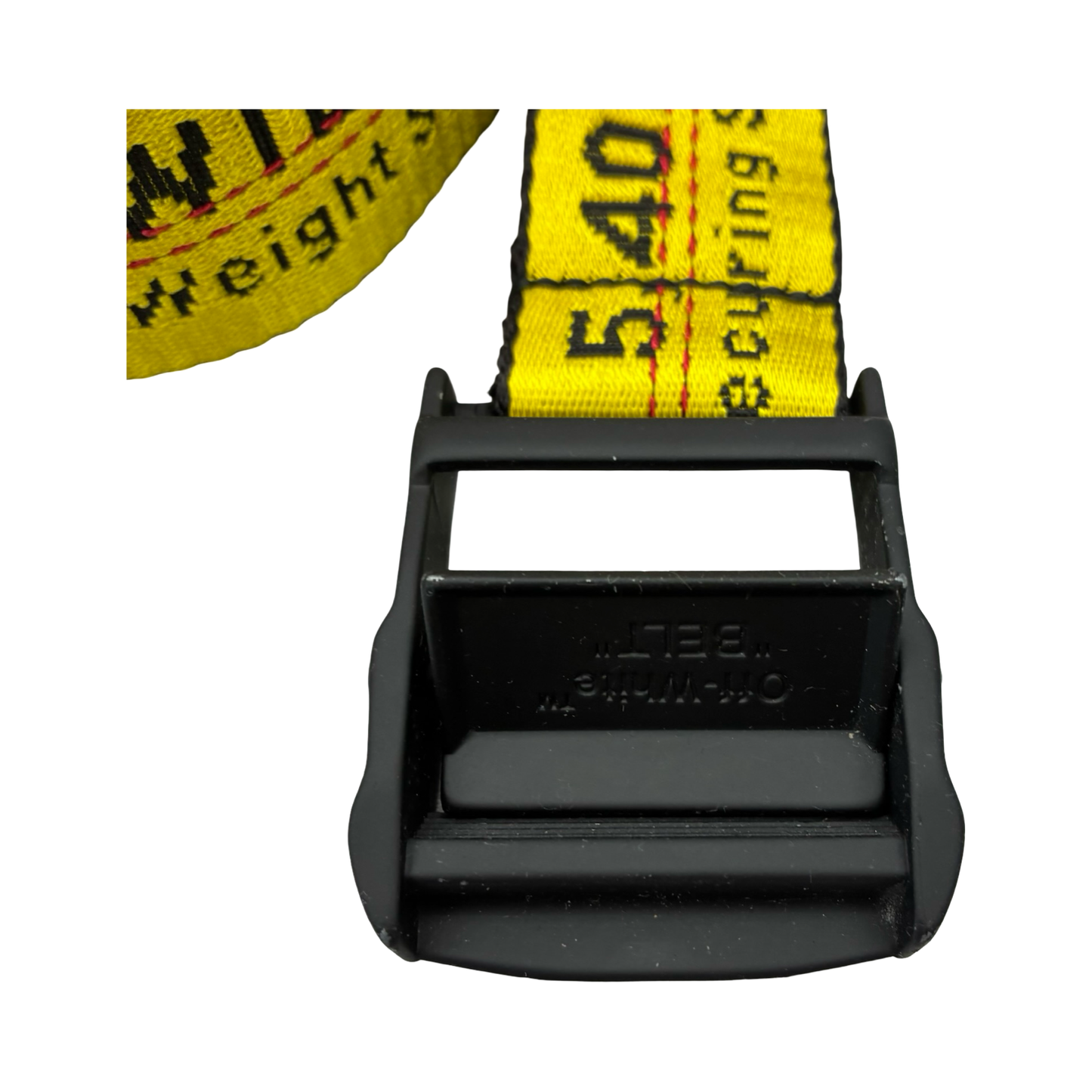 Belt Luxury Designer By Off-White In Black & Yellow