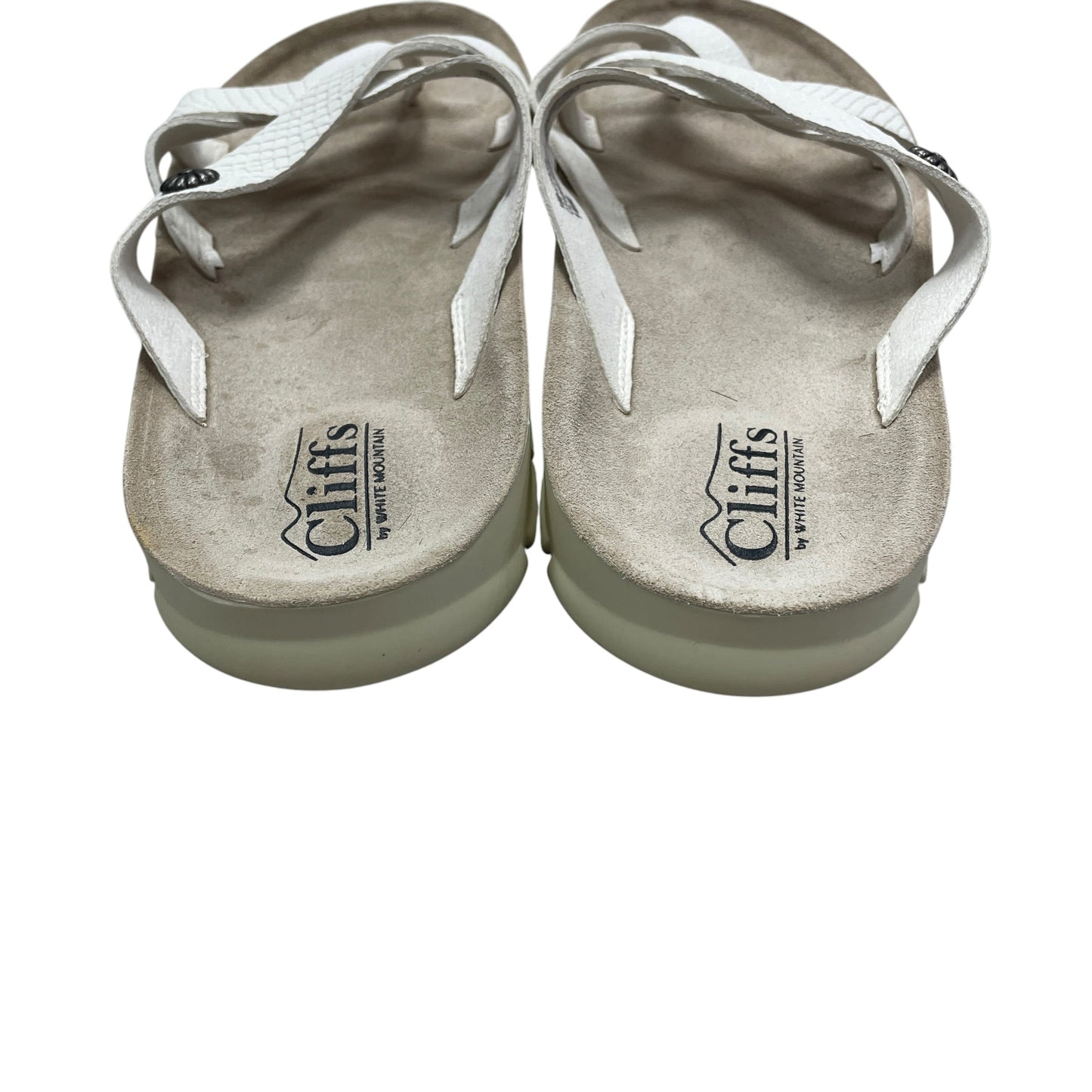 Sandals Flats By Cliffs By White Mountain In White, Size: 10