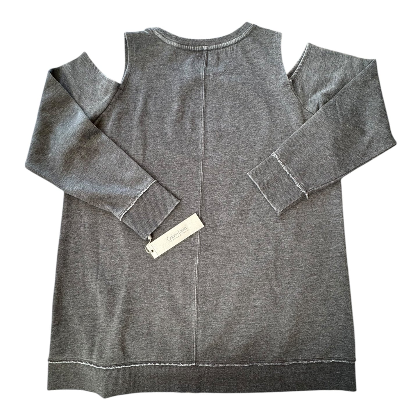 Top Ls By Calvin Klein Performance In Grey, Size:1X