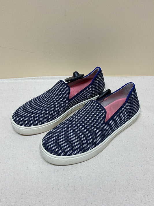 Shoes Flats By Rothys In Blue & White, Size:6