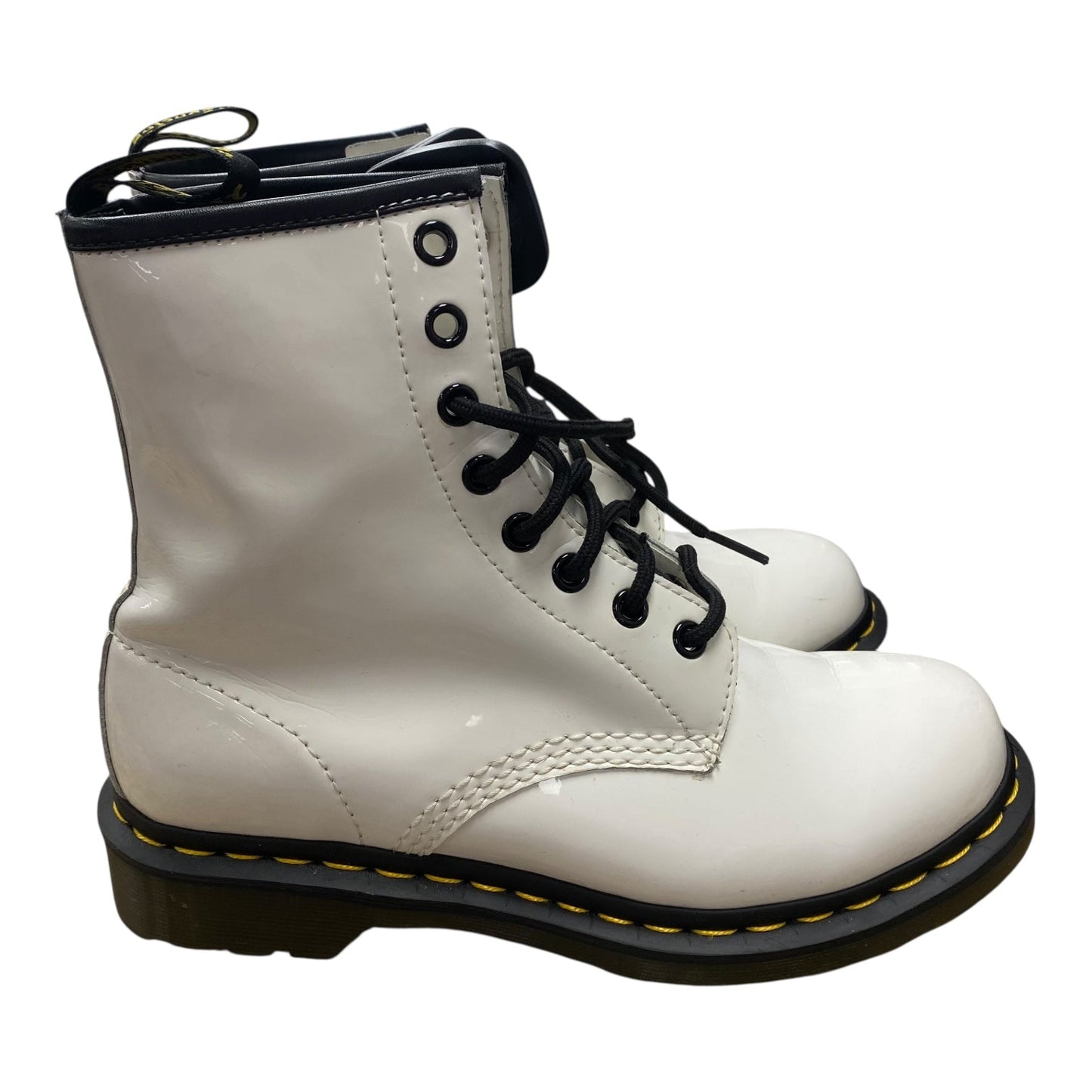 Boots Ankle Flats By Dr Martens In White, Size:7