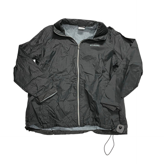 Jacket Windbreaker By Columbia In Black, Size:2X