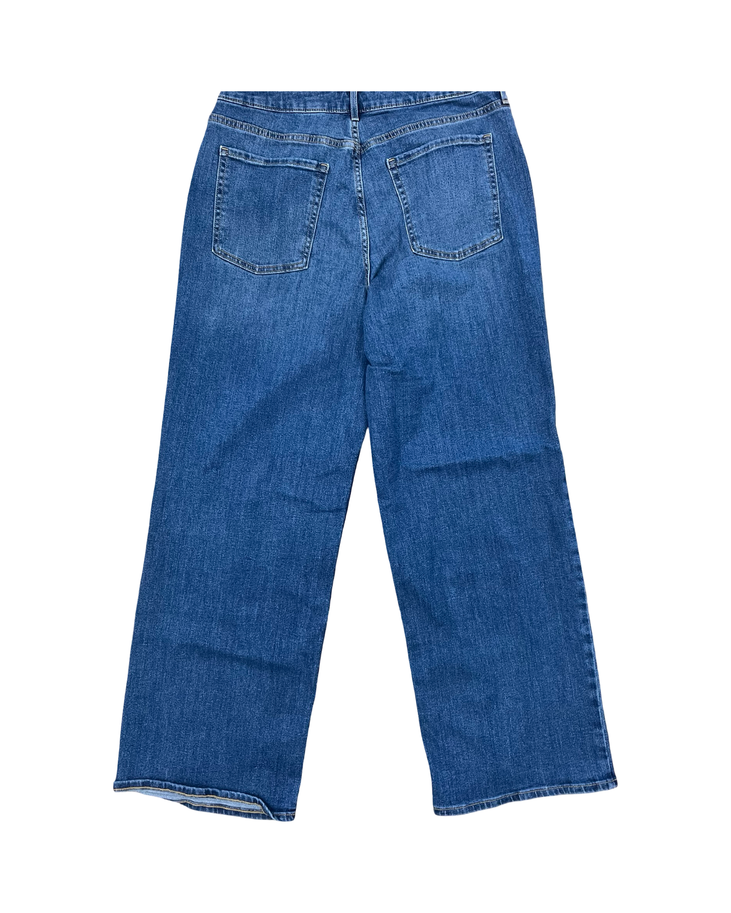 Jeans Wide Leg By Old Navy In Blue Denim, Size:14
