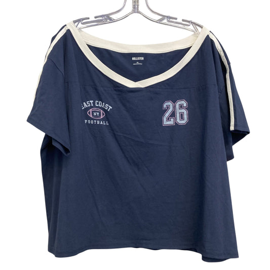Top Ss Basic By Hollister In Blue, Size:Xl