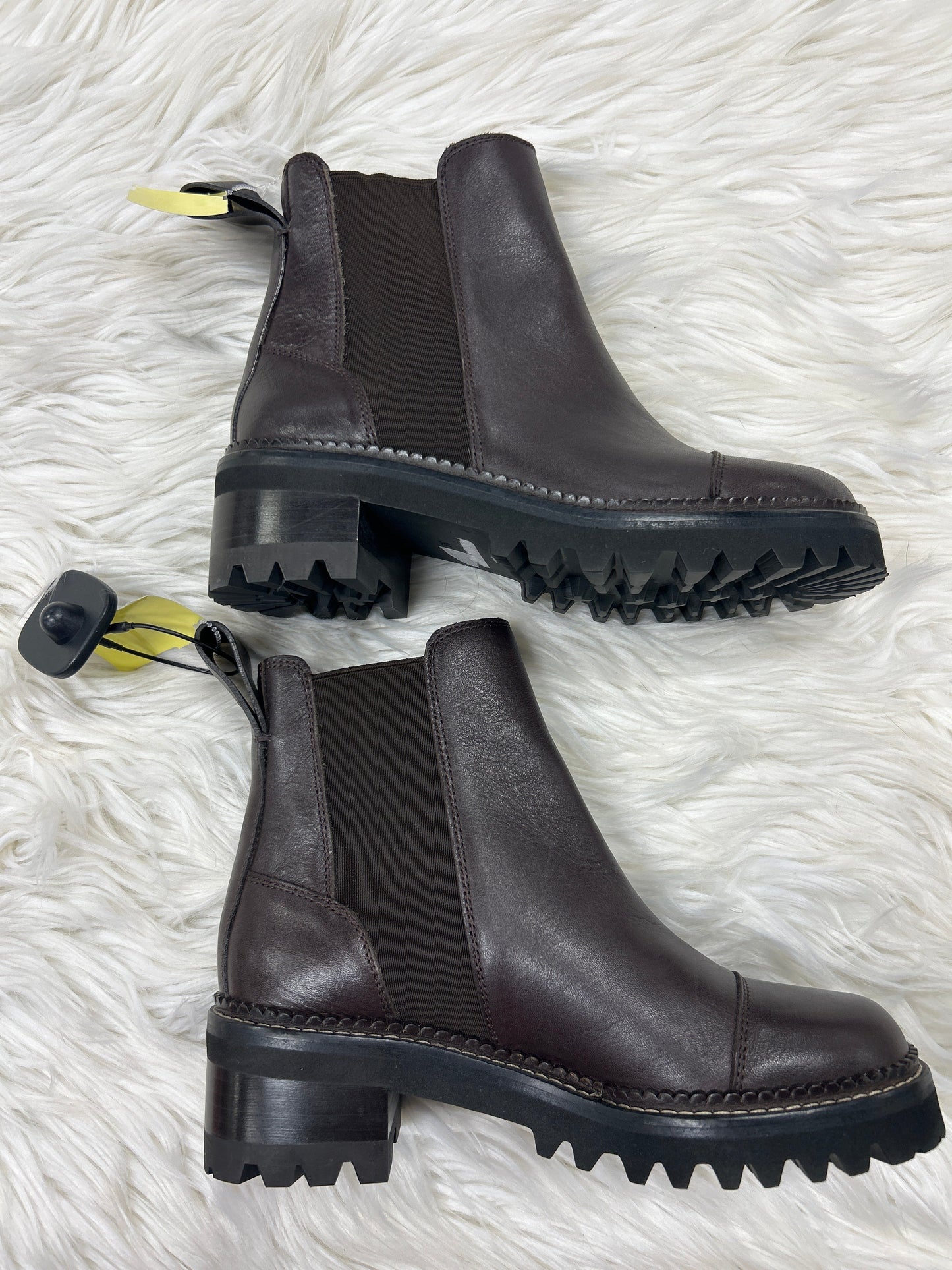 Boots Designer By See By Chloe In Brown, Size:6