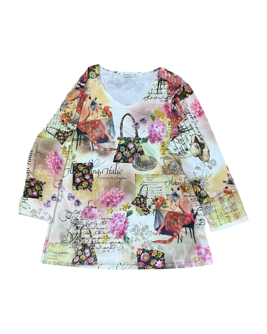 Top 3/4 Sleeve By Clothes Mentor In Beige, Size:M