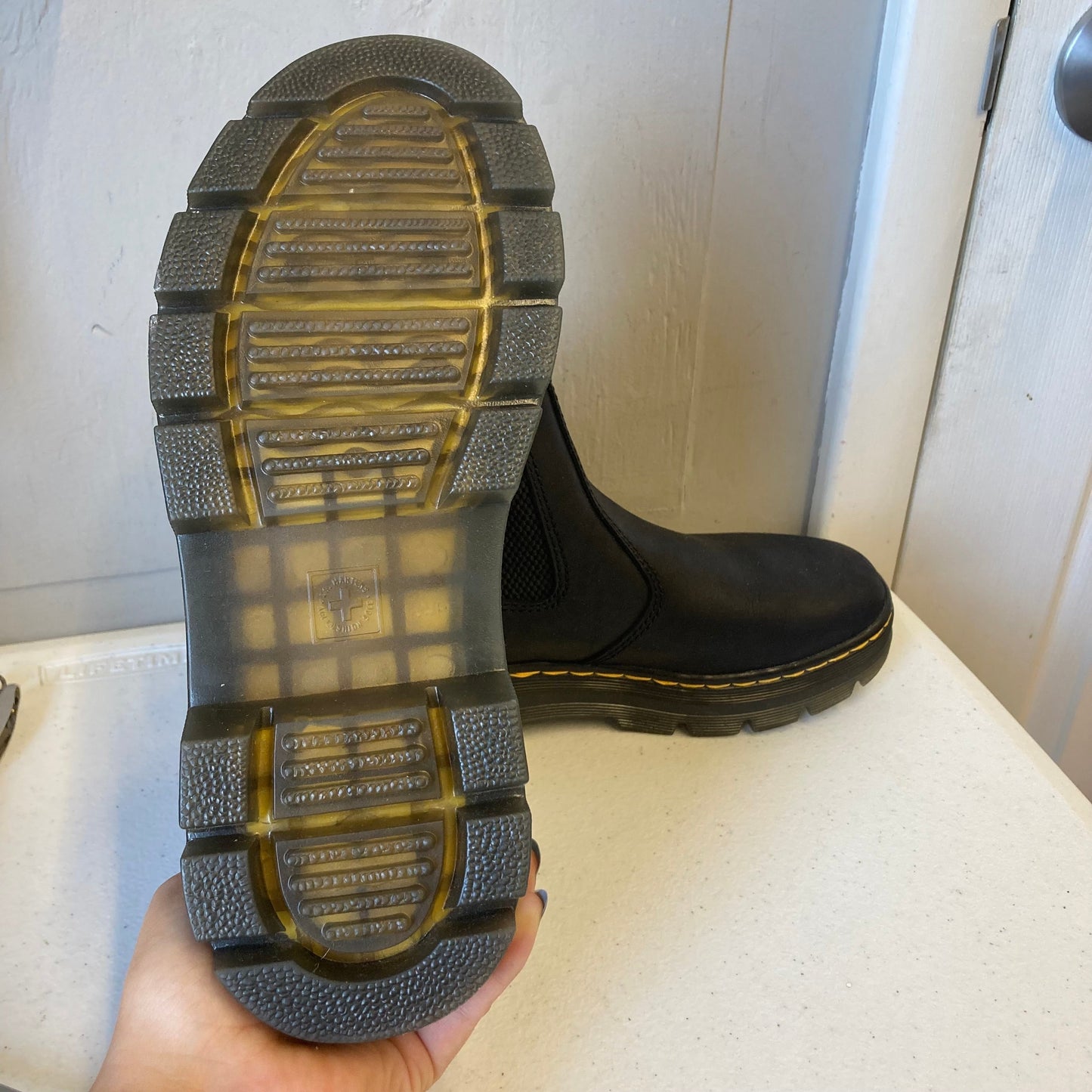 Boots Combat By Dr Martens In Black, Size:6