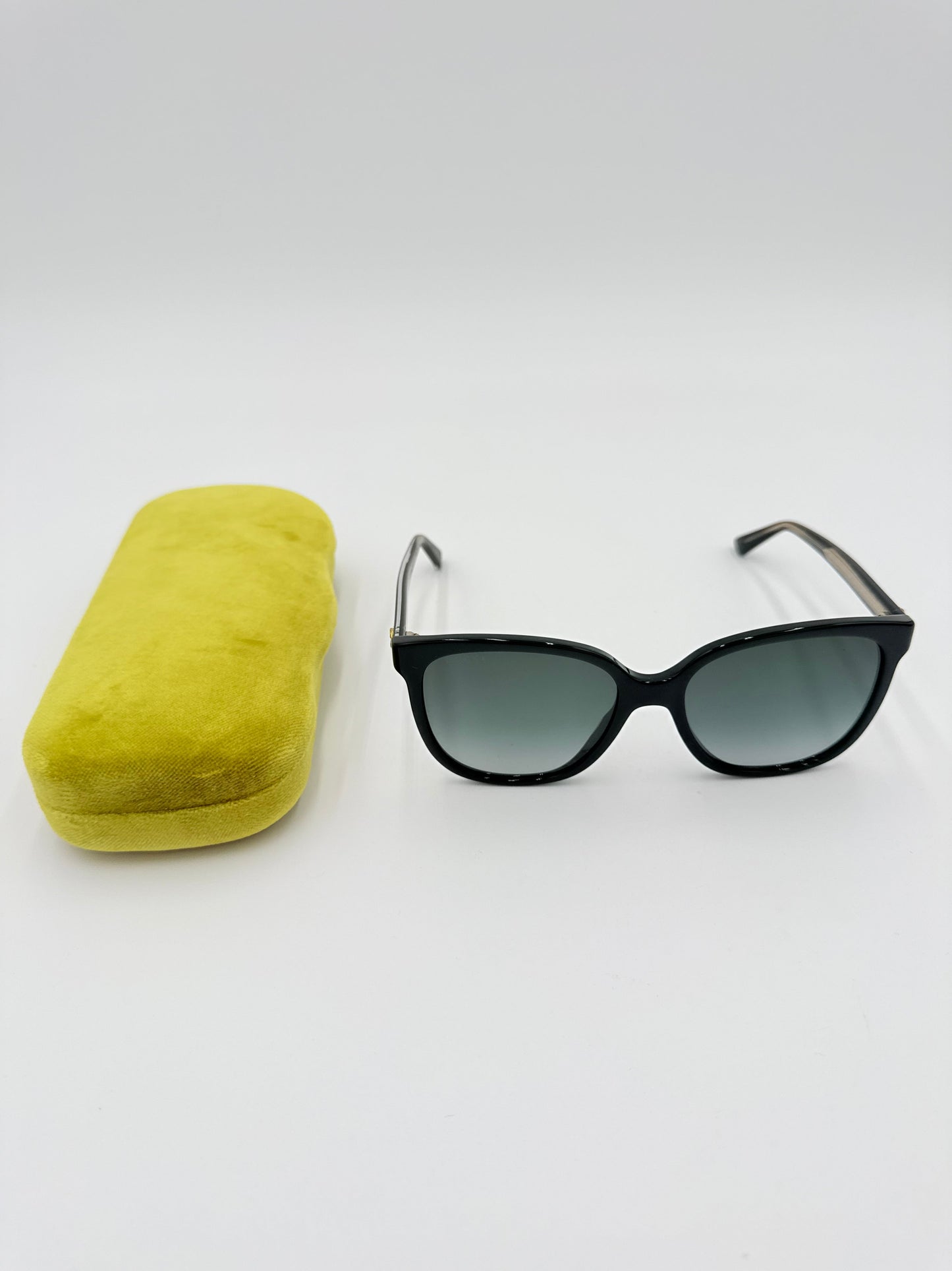 Sunglasses Luxury Designer By Gucci In Black, Size:
