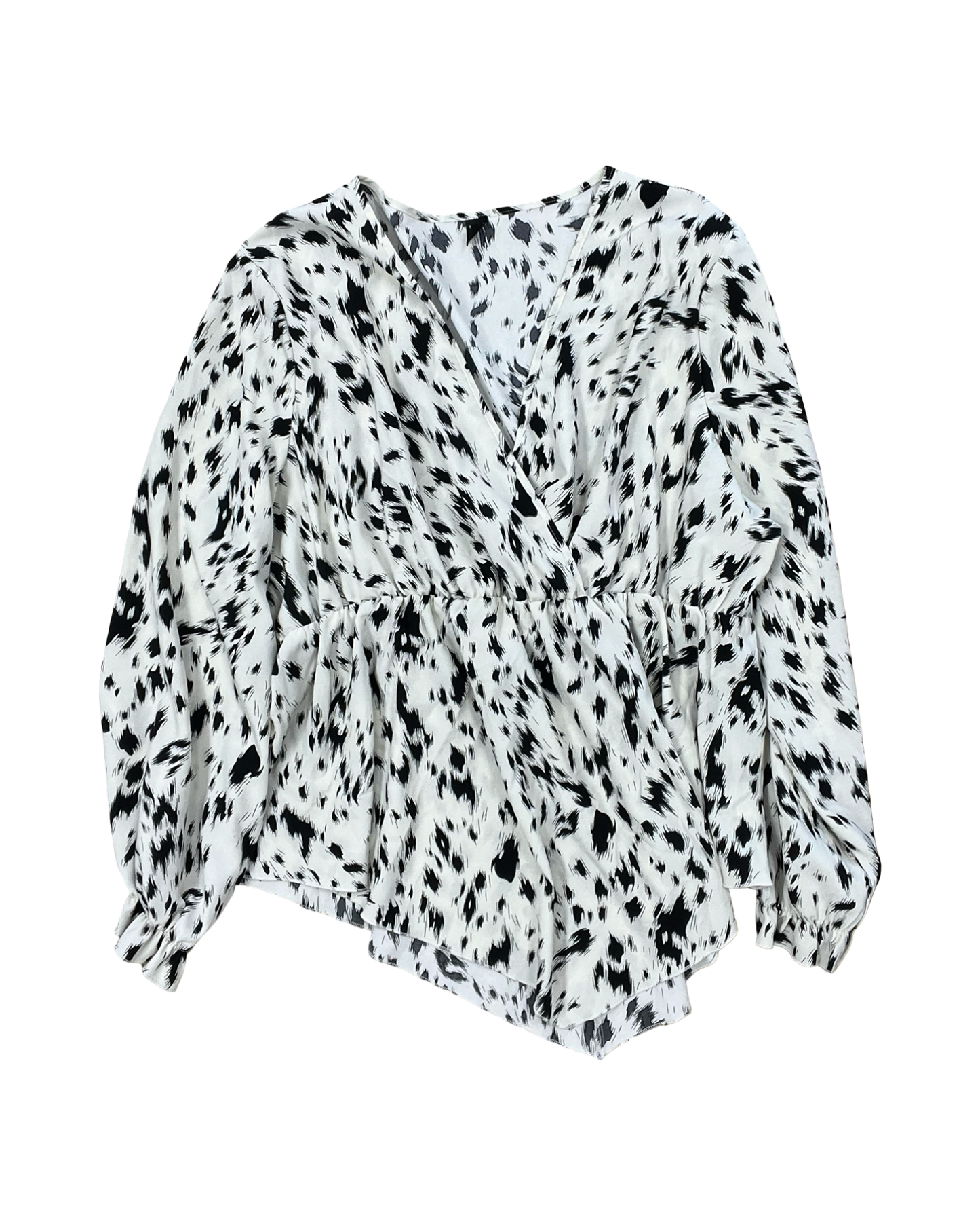 Top Ss By Shein In Black & Cream, Size:4X