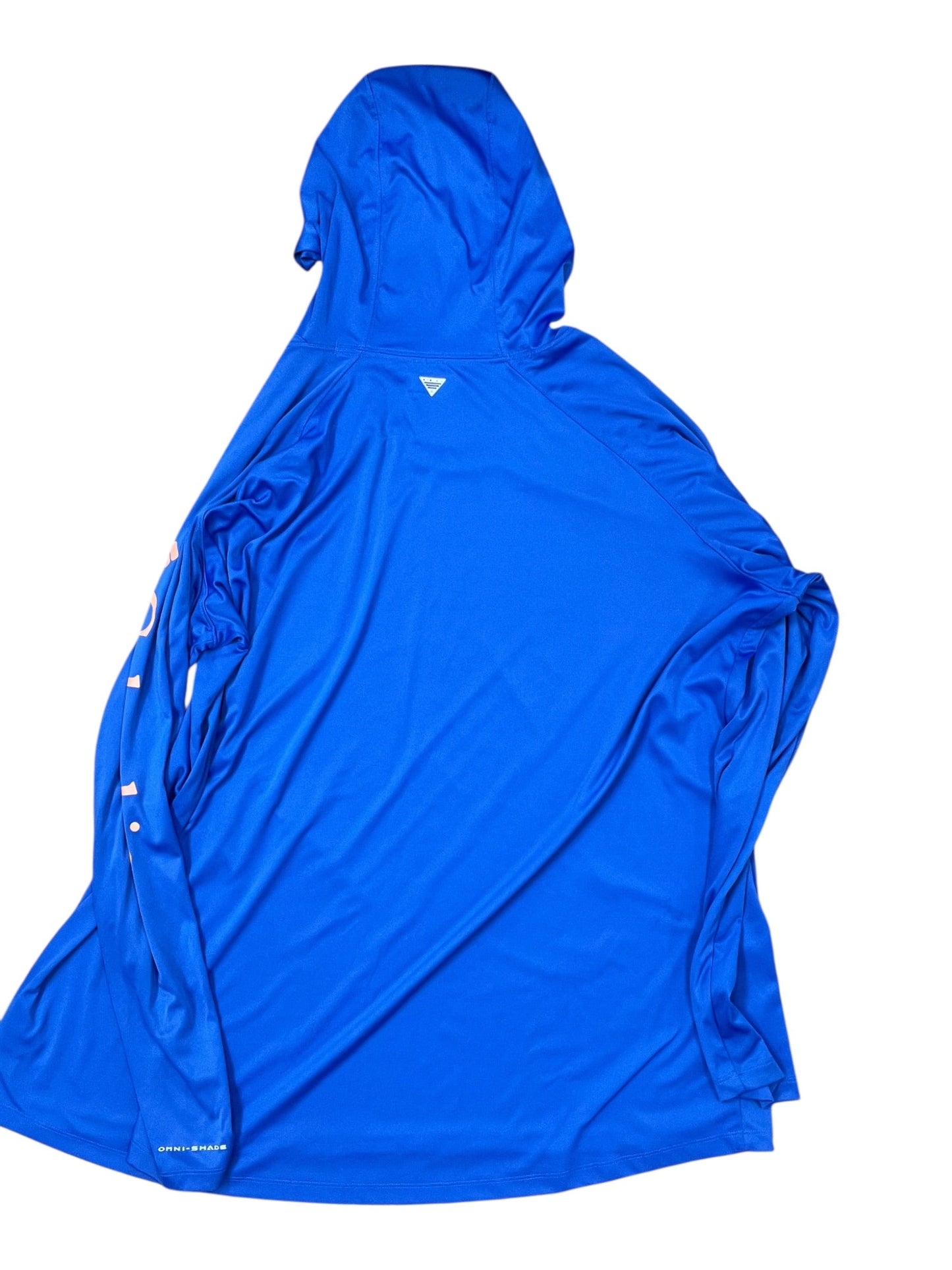 Athletic Top Ls Hoodie By Columbia In Blue, Size:3X